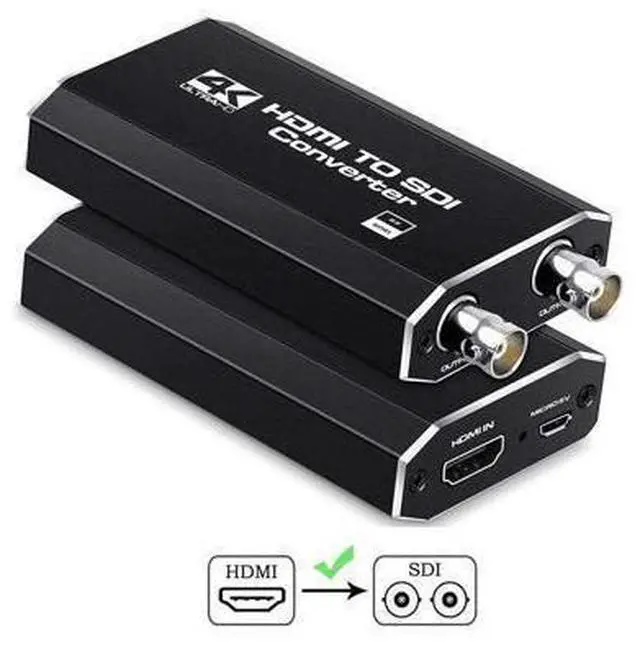 Main image of 4K HDMI to 3G-SDI Mini Converter, Convenient for Users with The Full Size SDI and HDMI Connectors, Pocket Size and Easy to Mount, Universal USB Power Solution Design