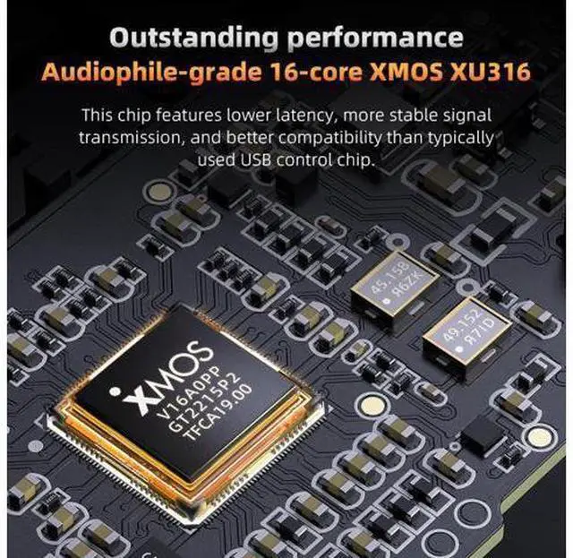 Alt view image 3 of 7 - KA17 Portable USB DAC Audio HiFi Decoder, Dual ES9069Q PCM768 DSD512 3.5/4.4mm Output for Android iOS Mac Win10 (Black)