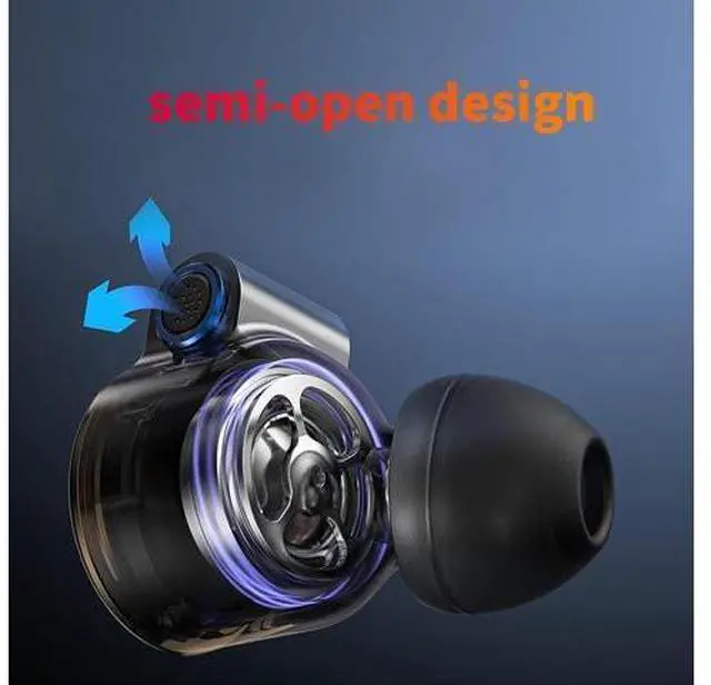 Alt view image 5 of 7 - FD3 Earphones in-Ear Earbuds High Resolution 1DD Bass Heavy MMCX Connector (Black)