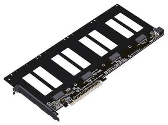 Alt view image 6 of 6 - ADT-R37 PCIe5.0x16 to 4-Port U.2/EDSFF Hard Disk Split Card 4x128Gbps 1 to 4 Expansion Adapter Compatible with Gen3/Gen4/Gen5 (R37D 5.0,to 4* E1.S/E3.S)