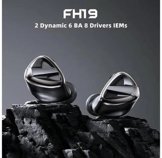 Alt view image 5 of 7 - FH19 HiFi IEM Earphone| 2 Dynamic+ 6 BA Hybrid Driver IEM, Detachable MMCX Headphone Cable for Musician Audiophile