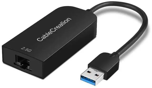Main image of 2.5G Ethernet to USB Adapter, Gigabit LAN Dongle Compatible with MacBook Windows 10,8.1, macOS X 10.6-10.15, Black