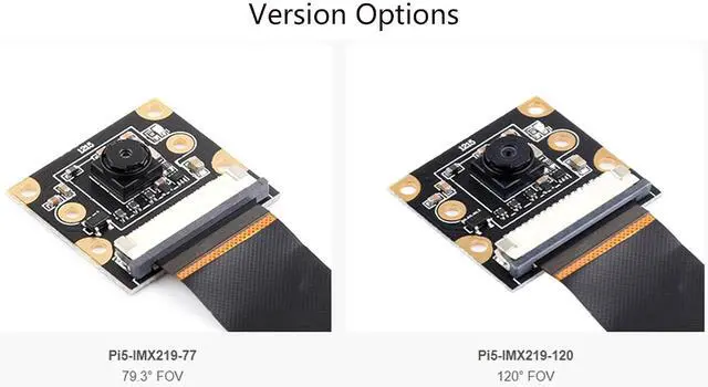 Alt view image 4 of 7 - Waveshare 8MP IMX219 Camera Module for Raspberry Pi 5, 79.3 FOV, MIPI-CSI Interface, Comes with Pi5 CSI Flexible Cable 200mm