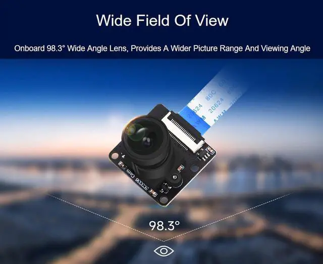 Alt view image 4 of 7 - SC3336 3MP Camera Module with FFC Cable for Luck-Fox Pico Series Boards, 3MP (2304×1296) with High Sensitivity High SNR and Low Light Performance, 98.3° FOV Wide Angle