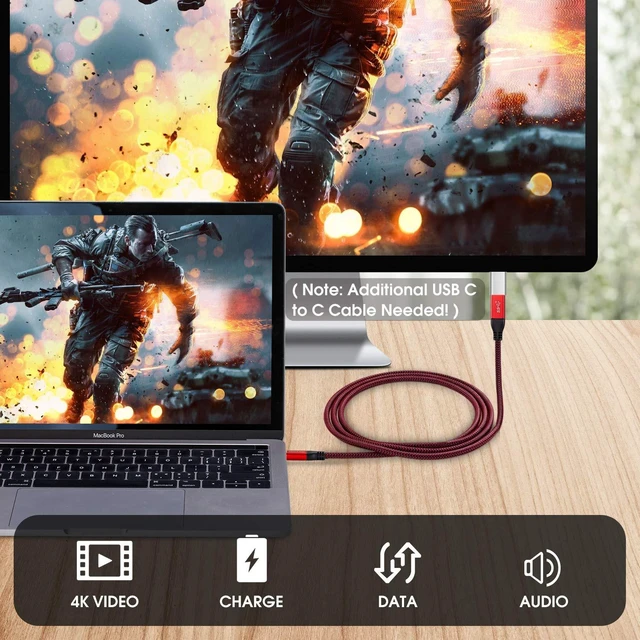Alt view image 6 of 7 - USB C Extension Cable Short 2ft, USB-C Male to Female Braided Cable for Nintendo Switch, MacBook Pro