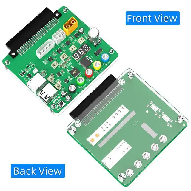 Alt view image 7 of 7 - 6Pin ATX Power Supply Breakout Board Acrylic Case Kit 4 x USB 2.0 Ports Compatible with Dell D750E-S1 DPS-750AB-2 A 05NF18 D750E-S6 05RHVV PSU