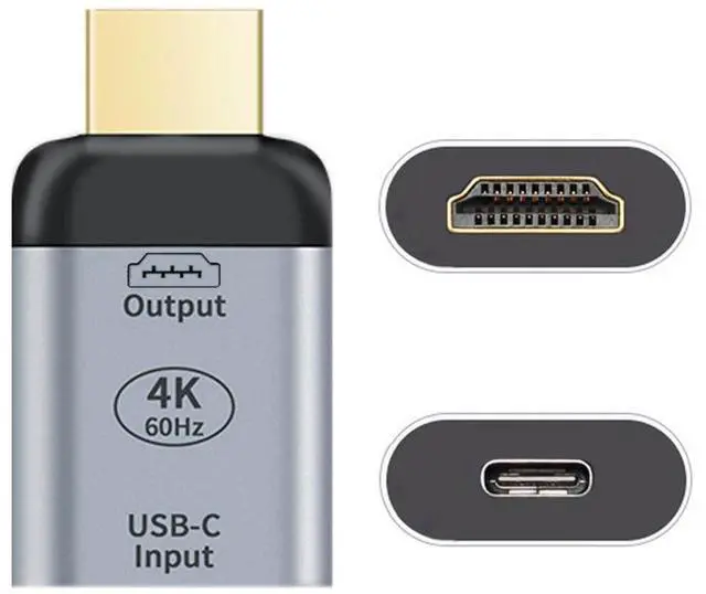 Main image of USB C to HDMI Converter USB C Source to HDMI Sink HDTV Adapter (The HDMI Must be Connected to The Monitor, not The Host.You Need to use The 10Gbps USB C to C Cable,Other Cable not Work)