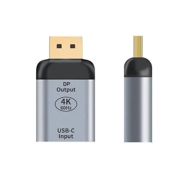 Alt view image 6 of 7 - USB C to Displayport Converter(The Displayport Terminal Must be Connected to The Monitor, not The Host.You Need to use The 10Gbps USB C to C Cable.Other Cable not Work)