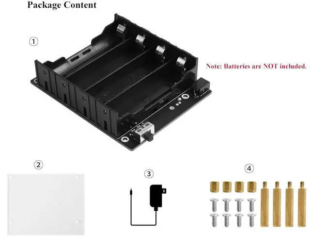 Alt view image 2 of 7 - Uninterruptible Power Supply UPS Module (B) for Jetson Nano Developer Kit B01, Support Charge and Power Output at the Same Time 5V Output up to 5A Current,Communicating via I2C Bus Through Pogo Pins