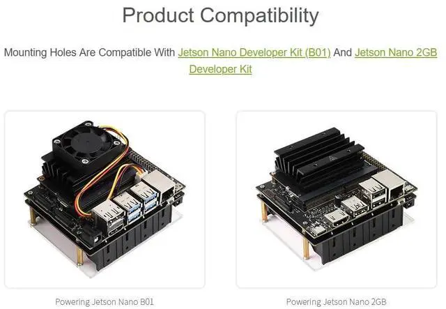 Alt view image 7 of 7 - Uninterruptible Power Supply UPS Module (B) for Jetson Nano Developer Kit B01, Support Charge and Power Output at the Same Time 5V Output up to 5A Current,Communicating via I2C Bus Through Pogo Pins