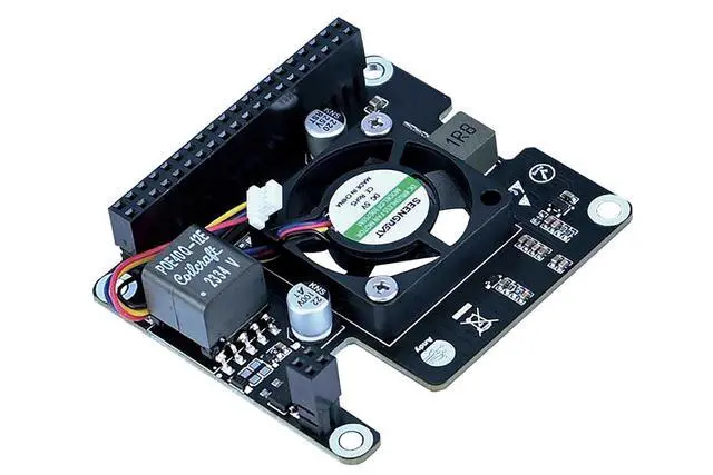 Alt view image 7 of 7 - POE HAT for Raspberry Pi 5/CM5 Power Over Ethernet Adapter with Onboard Cooling Fan and OLED Display Supports 802.3af/at Network Standard Comes with Metal Heatsink Fits Raspberry Pi 5 Case Original