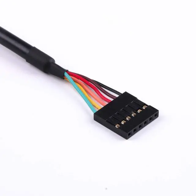 Alt view image 3 of 7 - FT232RL USB to Serial TTL 3.3V UART Level Converter Cable 6 Way Pin 0.1 Pitch Terminated, Works Galileo Gen2 Boards/BeagleBone Black/Minnowboard Max More 6FT Compatible TTL-232R-3V3