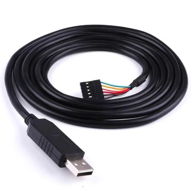 Alt view image 5 of 7 - FT232RL USB to Serial TTL 3.3V UART Level Converter Cable 6 Way Pin 0.1 Pitch Terminated, Works Galileo Gen2 Boards/BeagleBone Black/Minnowboard Max More 6FT Compatible TTL-232R-3V3