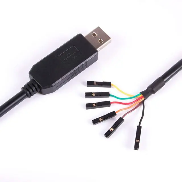 Alt view image 4 of 6 - USB to TTL UART Serial 5V 3.3V Adapter Converter Cable 4 Pin 0.1 inch Pitch Female Socket TTL-232r-RPI Debug Cable with FT232RL Chip (Logic 3.3v Level)