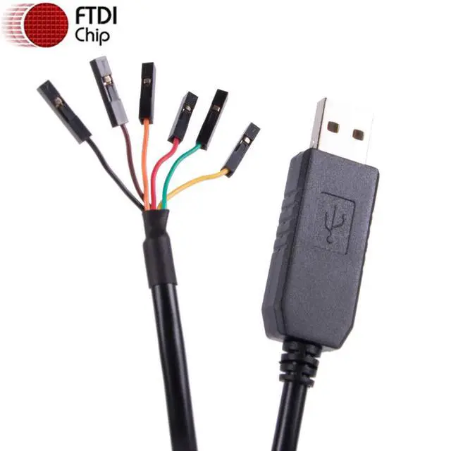 Alt view image 6 of 6 - USB to TTL UART Serial 5V 3.3V Adapter Converter Cable 4 Pin 0.1 inch Pitch Female Socket TTL-232r-RPI Debug Cable with FT232RL Chip (Logic 3.3v Level)