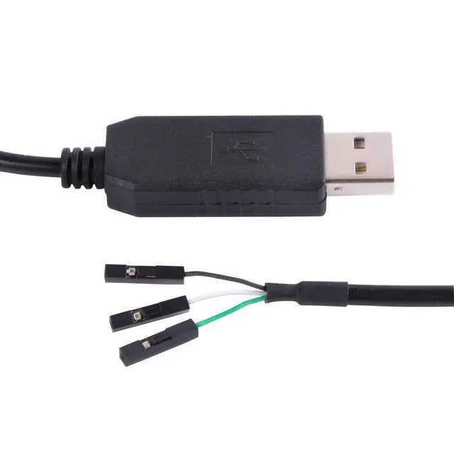 Alt view image 2 of 6 - FT232RL USB to TTL Serial 3.3V Adapter Cable with 3 Pin 0.1 inch Pitch Male Socket Header UART IC FT232RL Chip for Windows 10 8 7 Linux MAC OS (Logic 3.3v Level)
