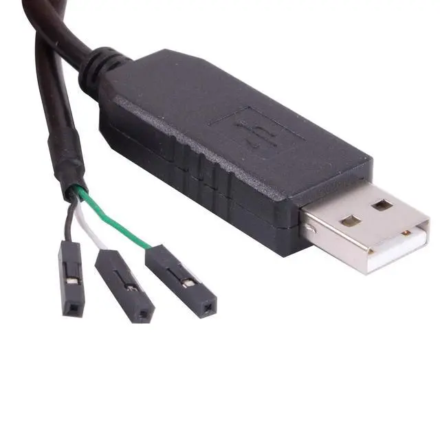 Alt view image 4 of 6 - FT232RL USB to TTL Serial 3.3V Adapter Cable with 3 Pin 0.1 inch Pitch Male Socket Header UART IC FT232RL Chip for Windows 10 8 7 Linux MAC OS (Logic 3.3v Level)