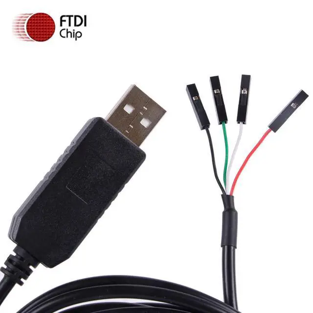 Alt view image 7 of 7 - USB to TTL Serial 5V 3.3V Adapter Cable TX RX VCC GND Pinout with 4 Pin 0.1 inch Pitch Female Socket FT232RL Chip for Windows 10 8 7 XP Vista Android Mac OS (Logic 5V Level)