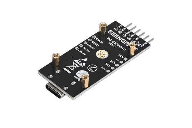 Alt view image 4 of 7 - FT232RL USB-C to Serial Converter - USB 2.0 Type-C Adapter with Driver-Free Plug & Play, TTL 3.3V/5V Switch, Compatible with Windows/Linux/Mac OS (CTS/RTS Flow Control)-2pcs