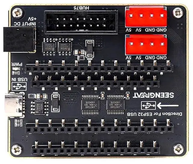 Main image of RGB Matrix Adapter Expansion Board for ESP32-S3-DevKitC-1 & ESP32-DevKitC- USB Type-C Interface, GPIO Expansion Module for IoT Prototyping