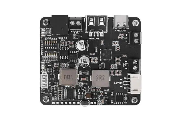 Alt view image 3 of 7 - 5V-24V Solar Power Management Module with MPPT, Type-C Power Adapter, 5V3.1A Regulated Output, USB C, Battery Protection for Solar Panels & IoT Projects
