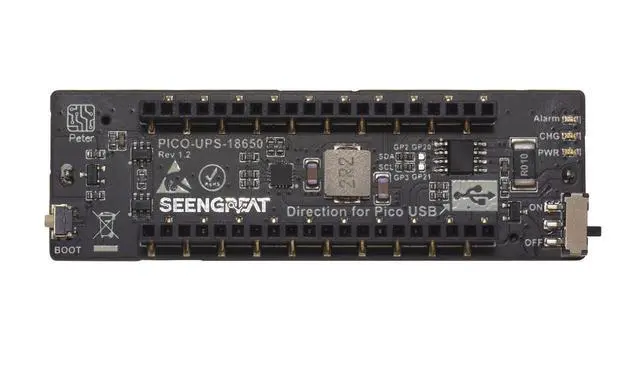 Alt view image 2 of 6 - UPS HAT for Raspberry Pi Pico Uninterruptible Power Supply UPS Module via INA219 Chip with I2C Interface
