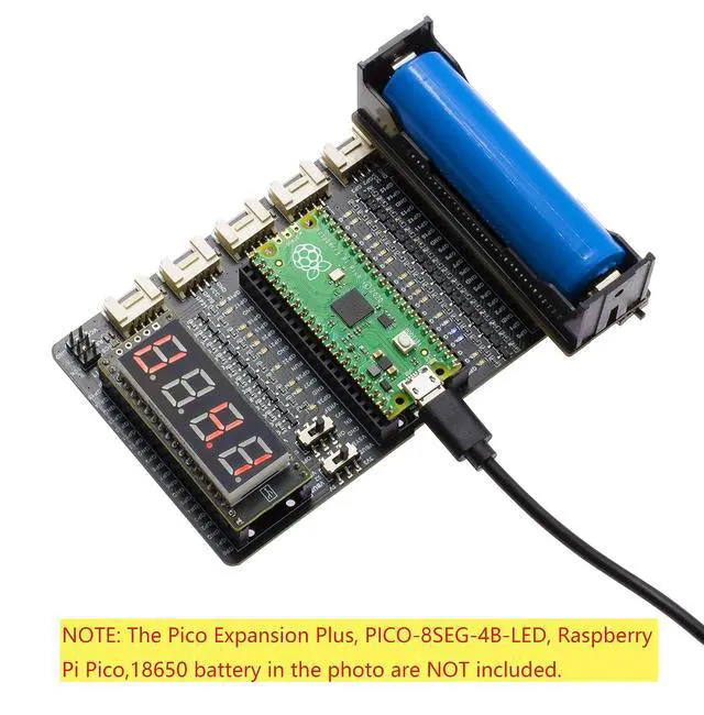 Alt view image 4 of 6 - UPS HAT for Raspberry Pi Pico Uninterruptible Power Supply UPS Module via INA219 Chip with I2C Interface
