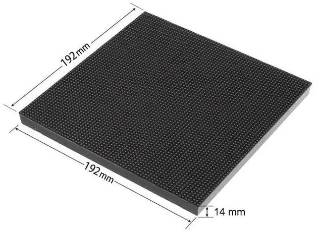 Alt view image 7 of 7 - RGB Full-Color LED Matrix Panel for Raspberry Pi/Arduino/ESP32 3mm Pitch 64×64 4096 Individual RGB LEDs Brightness Adjustable with Adapter for Directly Plug