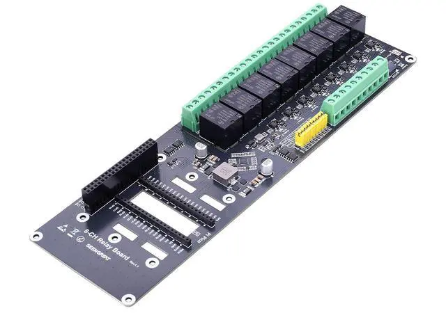 Alt view image 5 of 7 - 8 Channel Relay Board, Optocoupler Isolated Relay Module, 5-12V Wide Voltage Input, GPIO Jumper Select, LED Indicators, Relay Expansion Board Compatible with Raspberry Pi & for Raspberry Pi Pico