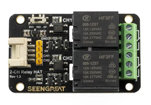Alt view image 3 of 7 - 2 Channel Relay Module Relay Expansion Board for Raspberry Pi Zero/Zero W/Zero WH/2B/3B/3B+/4B STM32 Ardui.,Optocoupler Isolation 3.3V&5V