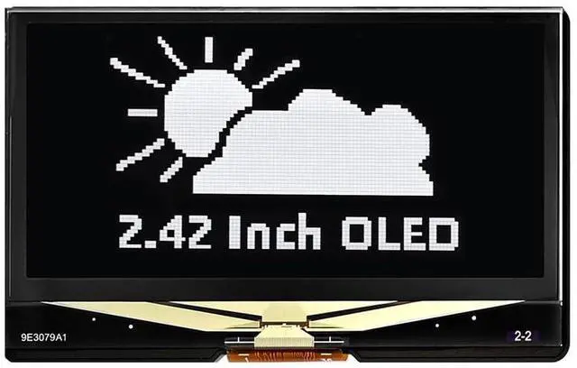 Main image of 2.42inch OLED Display Module - 128x64 Resolution, SPI/I2C Communication, Compatible with Raspberry Pi, Arduino, SSD1309 Driver Chip (White)