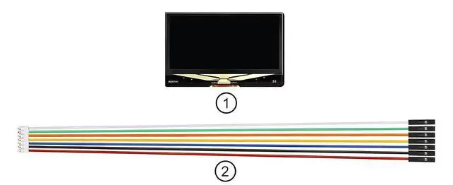 Alt view image 5 of 7 - 2.42inch OLED Display Module - 128x64 Resolution, SPI/I2C Communication, Compatible with Raspberry Pi, Arduino, SSD1309 Driver Chip (Blue)