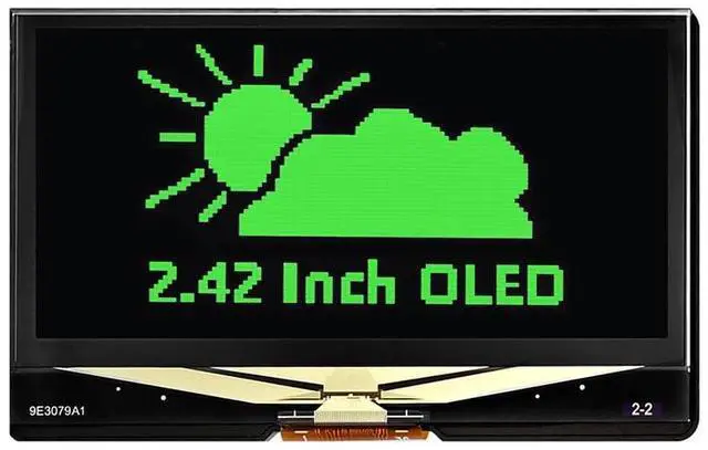 Main image of 2.42inch OLED Display Module - 128x64 Resolution, SPI/I2C Communication, Compatible with Raspberry Pi, Arduino, SSD1309 Driver Chip (Green)