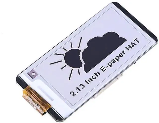 Main image of 2.13inch E-Paper Display Module for Raspberry Pi Zero/Zero W/Zero WH/2B/3B/3B+, 122 x 250 Pixels Two-Colour, Supports Partial 560ms and Full 950ms Refresh SPI Interface