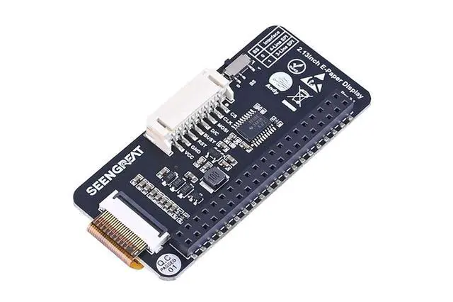 Alt view image 4 of 7 - 2.13inch E-Paper Display Module for Raspberry Pi Zero/Zero W/Zero WH/2B/3B/3B+, 122 x 250 Pixels Two-Colour, Supports Partial 560ms and Full 950ms Refresh SPI Interface