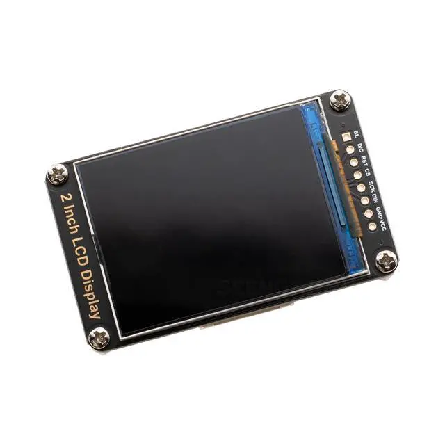 Alt view image 2 of 7 - 2" SPI LCD Display Module 240×320 Resolution, ST7789V Controller, IPS TFT Screen, Compatible with Arduino, Raspberry Pi, ESP32, STM32, 3.3V/5V Input, RGB Color Panel