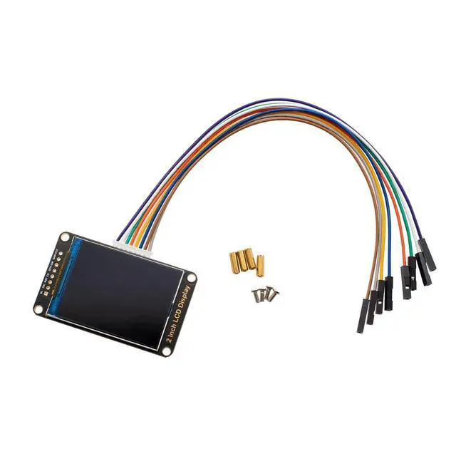 Alt view image 4 of 7 - 2" SPI LCD Display Module 240×320 Resolution, ST7789V Controller, IPS TFT Screen, Compatible with Arduino, Raspberry Pi, ESP32, STM32, 3.3V/5V Input, RGB Color Panel