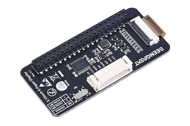 Alt view image 4 of 7 - 2.13 Inch E-Ink Display HAT for Raspberry Pi/Jetson Nano/Arduino/STM32 Three Color Red White Black E-Paper Screen SPI Interface 250x122 Resolution