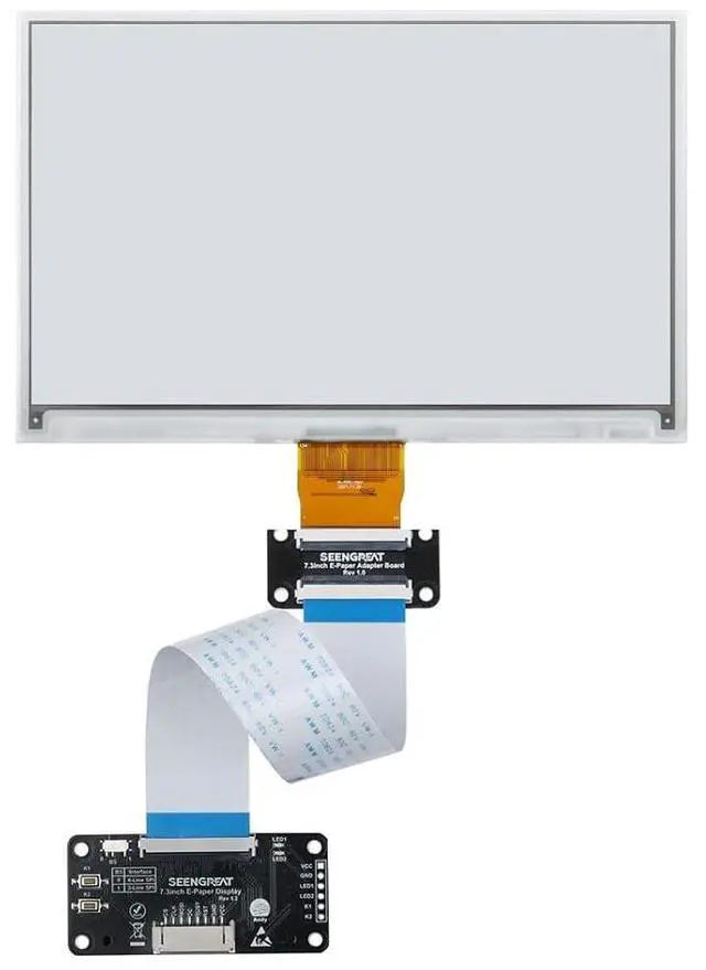 Main image of 7.3inch Full Color E-Paper Display, E Ink Spectra 6 (E6), 800×480 SPI e-Ink Screen, Low Power, High Contrast, for Raspberry Pi, Arduino, Jetson, Shelf Labels, Price Tags