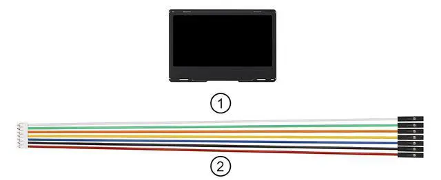 Alt view image 4 of 6 - 2.42inch OLED Display Module - 128x64 Resolution, SPI/I2C Communication, Compatible with Raspberry Pi, Arduino, SSD1309 Driver Chip with Metal Case (Green)