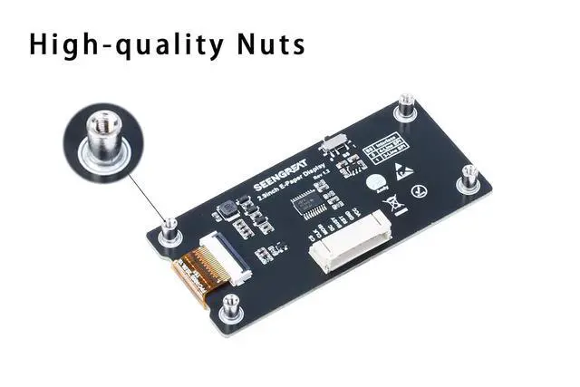 Alt view image 3 of 7 - 2.9 Inch E-Paper Display Monitor 296x128 Two Color E Ink Display for Raspberry Pi/Jetson Nano for Arduino Nucleo SPI Interface Epaper Screen Partial Refresh Support
