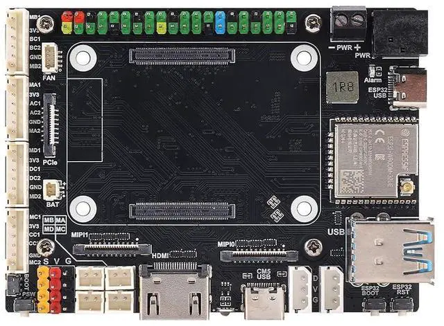 Main image of CM5 Motor Driver Board, High-Performance Robot Controller & Embedded Vision Control, 4× DC Motor & 4× Servo Outputs, Bus Servo, 4K HDMI, Dual MIPI, PCIe, 40-Pin GPIO for Raspberry Pi CM5 Module
