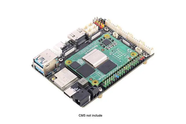 Alt view image 2 of 7 - CM5 Motor Driver Board, High-Performance Robot Controller & Embedded Vision Control, 4× DC Motor & 4× Servo Outputs, Bus Servo, 4K HDMI, Dual MIPI, PCIe, 40-Pin GPIO for Raspberry Pi CM5 Module