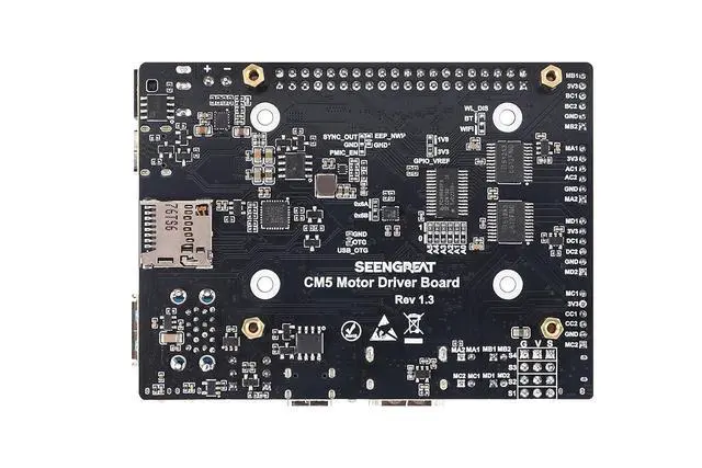 Alt view image 3 of 7 - CM5 Motor Driver Board, High-Performance Robot Controller & Embedded Vision Control, 4× DC Motor & 4× Servo Outputs, Bus Servo, 4K HDMI, Dual MIPI, PCIe, 40-Pin GPIO for Raspberry Pi CM5 Module