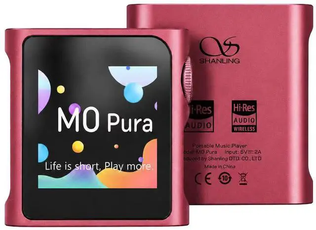 Main image of M0 Pura HiFi Music Player,Hi-Res MP3 Player,DAC/AMP, Upgraded from M0 Pro, 2X CS43131 DAC,LDAC/SBC/AAC,Bluetooth,APP Control,MTouch OS,3.5mm/Type-C Jack,84kHz /32bit,250mW@32 (Berry Purple)