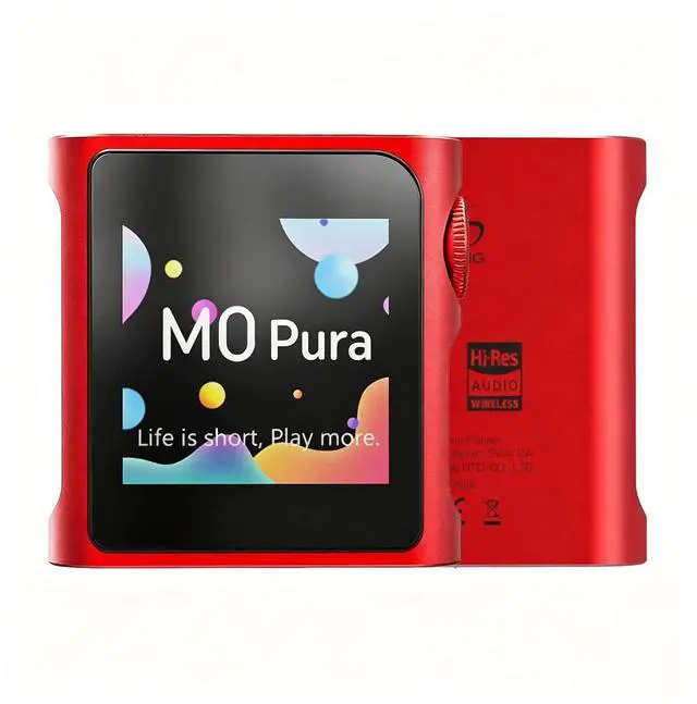 Main image of Hi-Res Portable MP3 Player, M0 Pro Bluetooth Music Player, Support USB Type-C 3.5mm Jack, 1.54" HD Touch Screen, 8-Hour Long Lasting Battery, Compact Digital Audio Player, Red