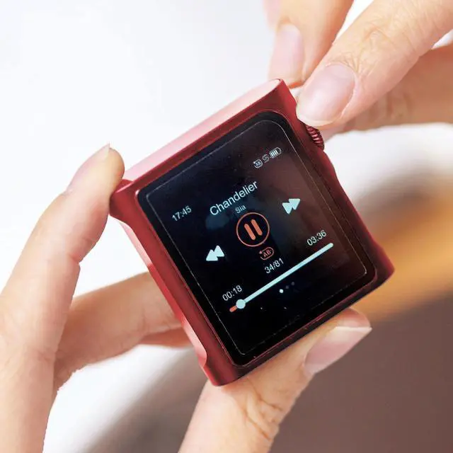 Alt view image 6 of 7 - Hi-Res Portable MP3 Player, M0 Pro Bluetooth Music Player, Support USB Type-C 3.5mm Jack, 1.54" HD Touch Screen, 8-Hour Long Lasting Battery, Compact Digital Audio Player, Red