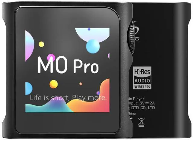 Main image of M0 Pro MP3 Player 2in1 Headphone DAC Amp Bluetooth App Control, 1.7 * 1.7inch Mini Digital Audio Player HD Touch Screen, Support to 2TB, USB Type-C 3.5mm Jacks,Volume Konb
