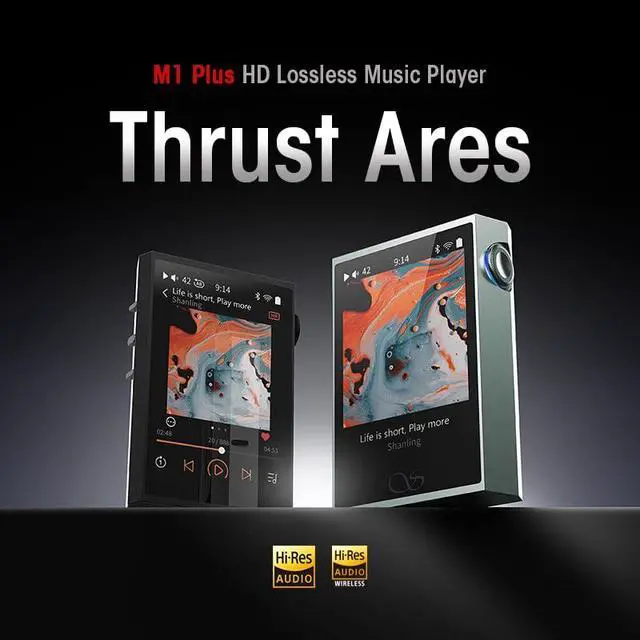 Alt view image 2 of 6 - M1 Plus Protable Music Player M1Plus Fi-Fi MP3 Player High-Definition Lossless ES9069Q DAC Dual SGM8262 Amplifier PCM768 DSD512 Bluetooth 5.2 LDAC WiFi DLNA Grey