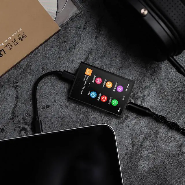 Alt view image 4 of 7 - M1 Plus M1Plus Music Player Portable DAP with Bluetooth 5.2 LDAC/WiFi/DLNA/Airplay/Tidal Streaming, 3.2inch Mini Lossless DSD Hi-Res Compatible with 2TB Micro SD (Black)